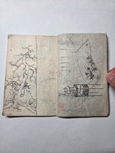 Load image into Gallery viewer, Two Manuscript Sketchbooks of Various Compositions, Circa 1820-1854. Attributed to a Noted Nanga and Literati Artist Skill in the Southern School Style, with 78 Pages of Inked Landscapes, Figures, and Much More. Books 4-5
