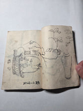 Load image into Gallery viewer, Two Manuscript Sketchbooks of Various Compositions, Circa 1820-1854. Attributed to a Noted Nanga and Literati Artist Skill in the Southern School Style, with 78 Pages of Inked Landscapes, Figures, and Much More. Books 4-5