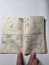 Load image into Gallery viewer, Two Manuscript Sketchbooks of Various Compositions, Circa 1820-1854. Attributed to a Noted Nanga and Literati Artist Skill in the Southern School Style, with 78 Pages of Inked Landscapes, Figures, and Much More. Books 4-5