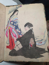 Load image into Gallery viewer, An Ukyio-E Painting Album, circa 1870-1900. With Beautifully Produced Ukiyo-E Paintings in the Style of Major Schools. 50 Pages of Large Paintings, with Nearly 20 Double Paged Examples