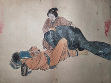 Load image into Gallery viewer, An Ukyio-E Painting Album, circa 1870-1900. With Beautifully Produced Ukiyo-E Paintings in the Style of Major Schools. 50 Pages of Large Paintings, with Nearly 20 Double Paged Examples