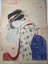 Load image into Gallery viewer, An Ukyio-E Painting Album, circa 1870-1900. With Beautifully Produced Ukiyo-E Paintings in the Style of Major Schools. 50 Pages of Large Paintings, with Nearly 20 Double Paged Examples