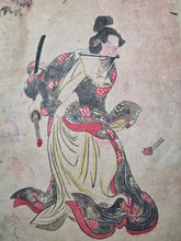 Load image into Gallery viewer, An Ukyio-E Painting Album, circa 1870-1900. With Beautifully Produced Ukiyo-E Paintings in the Style of Major Schools. 50 Pages of Large Paintings, with Nearly 20 Double Paged Examples