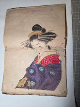 Load image into Gallery viewer, An Ukyio-E Painting Album, circa 1870-1900. With Beautifully Produced Ukiyo-E Paintings in the Style of Major Schools. 50 Pages of Large Paintings, with Nearly 20 Double Paged Examples