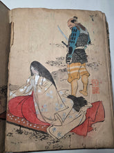 Load image into Gallery viewer, An Ukyio-E Painting Album, circa 1870-1900. With Beautifully Produced Ukiyo-E Paintings in the Style of Major Schools. 50 Pages of Large Paintings, with Nearly 20 Double Paged Examples