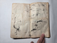 Load image into Gallery viewer, Japanese Manuscript Sketchbook, Circa 1844-1848?. An Ukiyo-E Artist Book with 80 Pages of Colored Paintings and Ink Sketches, Hundreds of Drawings