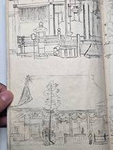 Load image into Gallery viewer, Nomura Bunkyo Shozō Gakō Shasei (Nomura Bunkyo's Collection of Sketches), Circa 1868-1875. Early Meiji Sketchbook by a Japanese Painter of the Shijo School, With Roughly 57 Pages of Landscape Sketches and Sumi-E Ink Wash Painting