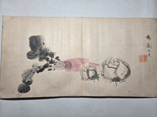 Load image into Gallery viewer, A Late Edo to Early Meiji Period Painting Album, Circa 1840-1870. 24 Double Page Paintings of Beautiful Sumi-E Ink Wash Paintings