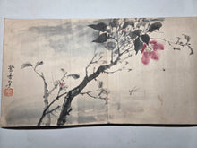 Load image into Gallery viewer, A Late Edo to Early Meiji Period Painting Album, Circa 1840-1870. 24 Double Page Paintings of Beautiful Sumi-E Ink Wash Paintings