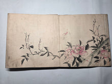Load image into Gallery viewer, A Late Edo to Early Meiji Period Painting Album, Circa 1840-1870. 24 Double Page Paintings of Beautiful Sumi-E Ink Wash Paintings