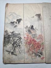 Load image into Gallery viewer, Nomura Bunkyo Shozō Gakō Shasei Gajō (Nomura Bunkyo's Sketchbook), Circa 1868-1875. Early Meiji Sketchbook by a Japanese Painter of the Shijo School, with 46 Full-Page Landscape Sketches and Sumi-E Ink Wash Paintings