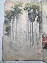 Load image into Gallery viewer, Nomura Bunkyo Shozō Gakō Shasei Gajō (Nomura Bunkyo's Sketchbook), Circa 1868-1875. Early Meiji Sketchbook by a Japanese Painter of the Shijo School, with 46 Full-Page Landscape Sketches and Sumi-E Ink Wash Paintings