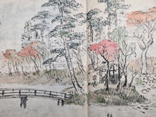 Load image into Gallery viewer, Nomura Bunkyo Shozō Gakō Shasei Gajō (Nomura Bunkyo's Sketchbook), Circa 1868-1875. Early Meiji Sketchbook by a Japanese Painter of the Shijo School, with 100 Full-Page Landscape Sketches and Sumi-E Ink Wash Paintings