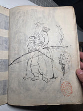Load image into Gallery viewer, Nomura Bunkyo Shozō Gakō Shasei Gajō (Nomura Bunkyo's Sketchbook), Circa 1868-1875. Early Meiji Sketchbook by a Japanese Painter of the Shijo School, with 100 Full-Page Landscape Sketches and Sumi-E Ink Wash Paintings