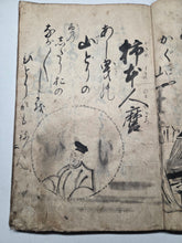 Load image into Gallery viewer, Hyakunin Isshu (One Hundred Poets, One Hundred Poems), Circa 1750-1850. An Early Manuscript Edition of this Anthology of Waka Poetry, with 15 Ink Illustrations