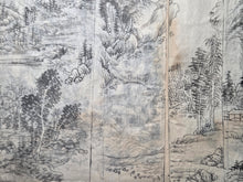 Load image into Gallery viewer, Nankin-ga Shukuzu (Nanga Miniature Paintings), Circa 1800-1850 (Late Edo Period). 78 Pages of Ink Wash Landscape Paintings, Being Miniature Copies of Southern School Examples