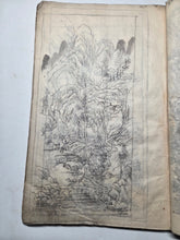 Load image into Gallery viewer, Nankin-ga Shukuzu (Nanga Miniature Paintings), Circa 1800-1850 (Late Edo Period). 78 Pages of Ink Wash Landscape Paintings, Being Miniature Copies of Southern School Examples