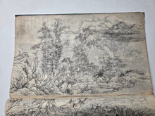 Load image into Gallery viewer, Nankin-ga Shukuzu (Nanga Miniature Paintings), Circa 1800-1850 (Late Edo Period). 78 Pages of Ink Wash Landscape Paintings, Being Miniature Copies of Southern School Examples