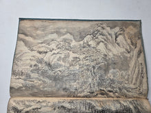 Load image into Gallery viewer, Nankin-ga Shukuzu (Nanga Miniature Paintings), Circa 1800-1850 (Late Edo Period). 78 Pages of Ink Wash Landscape Paintings, Being Miniature Copies of Southern School Examples
