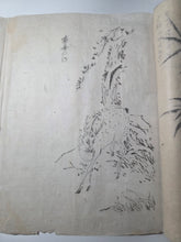 Load image into Gallery viewer, A Nanga Sketchbook, Circa 1870-1900. Sixteen Double Pages of Numerous Southern School Ink Landscapes, Floral Gatherings, and Poetical Calligraphy