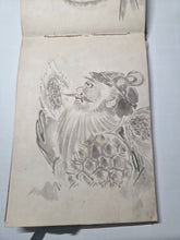 Load image into Gallery viewer, An Amateur Japanese Sketchbook of Watercolor and Ink Wash Paintings, Circa 1890-1920. 81 Full Page Drawings of Beautiful Landscapes, Deities, Animals and Much More