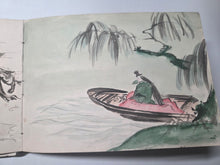 Load image into Gallery viewer, An Amateur Japanese Sketchbook of Watercolor and Ink Wash Paintings, Circa 1890-1920. 81 Full Page Drawings of Beautiful Landscapes, Deities, Animals and Much More