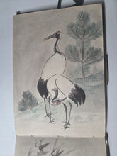 Load image into Gallery viewer, An Amateur Japanese Sketchbook of Watercolor and Ink Wash Paintings, Circa 1890-1920. 81 Full Page Drawings of Beautiful Landscapes, Deities, Animals and Much More