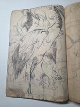 Load image into Gallery viewer, Shugacho (Painting Practice), Circa 1840-1870. Manuscript Sketchbook by a Japanese Painter of the Late Edo to Early Meiji Period. Hundreds of Copied Illustrations and Original Subjects, including Reproductions from Hokusai’s Manga