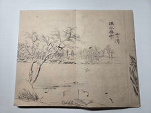 Load image into Gallery viewer, A Compiled Sketchbook of Numerous Ink Drawings, Circa 1800-1880. Dozens of Pages of Landscapes and More