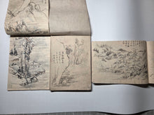 Load image into Gallery viewer, Jinshin Kagan, 1872. A Collection of Three Manuscript Sketchbooks of Paintings by Literati Students of the Nanga or Southern Schools, with Additional Watercolor and Other Examples