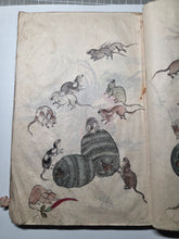 Load image into Gallery viewer, The Manuscript Painting Book of Noguchi Shosai, Circa 1840-1870. Manuscript Sketchbook of Paintings by a Japanese Painter of the Late Edo to Early Meiji Period. Hundreds of Skilled, Copied Illustrations and Original Subjects