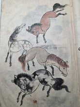 Load image into Gallery viewer, The Manuscript Painting Book of Noguchi Shosai, Circa 1840-1870. Manuscript Sketchbook of Paintings by a Japanese Painter of the Late Edo to Early Meiji Period. Hundreds of Skilled, Copied Illustrations and Original Subjects