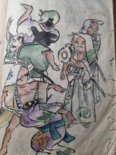 Load image into Gallery viewer, The Manuscript Painting Book of Noguchi Shosai, Circa 1840-1870. Manuscript Sketchbook of Paintings by a Japanese Painter of the Late Edo to Early Meiji Period. Hundreds of Skilled, Copied Illustrations and Original Subjects