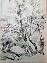 Load image into Gallery viewer, The Travel Diary of Kimura Hyakuboku, 1929, Volume 13. Travel Diary of the Tosa School and Watercolor Artist, With Nearly 300 Pages of Detailed Sketches, Ink and Wash, and Watercolor Paintings
