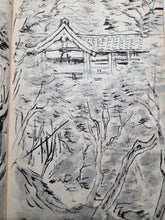 Load image into Gallery viewer, The Travel Diary of Kimura Hyakuboku, 1929, Volume 13. Travel Diary of the Tosa School and Watercolor Artist, With Nearly 300 Pages of Detailed Sketches, Ink and Wash, and Watercolor Paintings