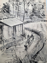 Load image into Gallery viewer, The Travel Diary of Kimura Hyakuboku, 1929, Volume 13. Travel Diary of the Tosa School and Watercolor Artist, With Nearly 300 Pages of Detailed Sketches, Ink and Wash, and Watercolor Paintings