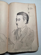 Load image into Gallery viewer, The Travel Diary of Kimura Hyakuboku, 1929, Volume 13. Travel Diary of the Tosa School and Watercolor Artist, With Nearly 300 Pages of Detailed Sketches, Ink and Wash, and Watercolor Paintings