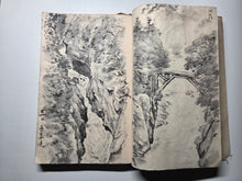 Load image into Gallery viewer, The Travel Diary of Kimura Hyakuboku, Circa 1932-1935, Volume 25. Travel Diary of the Tosa School and Watercolor Artist, With Over 160 Pages of Detailed Sketches, Ink and Wash, and Watercolor Paintings