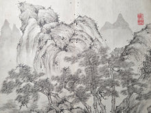 Load image into Gallery viewer, Rigyotomocho (Li Xiaodong's Calligraphy Style), Circa 1850-1890. A Beautiful Album of 20 Double Paged Ink and Wash Paintings in the Southern School Style, with a Calligraphy Forward by the Former chief retainer of the Hikone domain