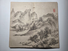Load image into Gallery viewer, Rigyotomocho (Li Xiaodong's Calligraphy Style), Circa 1850-1890. A Beautiful Album of 20 Double Paged Ink and Wash Paintings in the Southern School Style, with a Calligraphy Forward by the Former chief retainer of the Hikone domain
