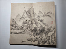 Load image into Gallery viewer, Rigyotomocho (Li Xiaodong's Calligraphy Style), Circa 1850-1890. A Beautiful Album of 20 Double Paged Ink and Wash Paintings in the Southern School Style, with a Calligraphy Forward by the Former chief retainer of the Hikone domain