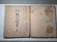 Load image into Gallery viewer, Shinsen Heika Zui (New Selection of Illustrated Flower Arrangement), Circa 1750-1800. A Mid to Late Edo Period Manuscript Copy of Yamanaka’s Work on Ikebana School of Flower Arrangment, with 100 Hand Painted, Full-Page Illustrations