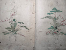 Load image into Gallery viewer, Shinsen Heika Zui (New Selection of Illustrated Flower Arrangement), Circa 1750-1800. A Mid to Late Edo Period Manuscript Copy of Yamanaka’s Work on Ikebana School of Flower Arrangment, with 100 Hand Painted, Full-Page Illustrations