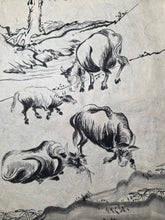 Load image into Gallery viewer, Tōryū Shin Hinagata? (New Toryu Model), Circa 1800-1850. A Manuscript Sketchbook of Animals and Mythical Beasts, with Numerous Creatures Beautifully Inked, in 34 Pages