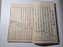 Load image into Gallery viewer, Banjo Machiya Hinagata (The Model of a Banjo Machiya House), 1764. Edo Period Architecture and Carpentry with Woodblock Illustrations, and an Original Architectural Drawing Tipped in. Volume 2 of 2