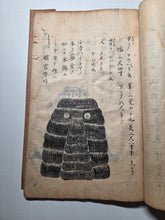 Load image into Gallery viewer, Sangoku Tsuran Zusetsu (An Illustrated Description of Three Countries), Dated Tenmei 5 (1785), Circa 1786-1830. An Early Manuscript Edition, With Faithful Copies of the Illustrations. With 32 Pages of Illustrations. Striped Covers