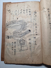Load image into Gallery viewer, Sangoku Tsuran Zusetsu (An Illustrated Description of Three Countries), Dated Tenmei 5 (1785), Circa 1786-1830. An Early Manuscript Edition, With Faithful Copies of the Illustrations. With 32 Pages of Illustrations. Striped Covers