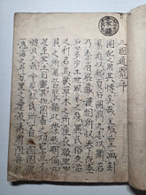 Load image into Gallery viewer, Sangoku Tsuran Zusetsu (An Illustrated Description of Three Countries), Dated Tenmei 5 (1785), Circa 1786-1830. An Extremely Unique, Early Manuscript Edition, Distinctly Deriving from the Original Text Format and Illustrations