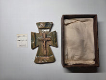 Load image into Gallery viewer, The Crucifixion as an Oribe-yaki Statue, Circa 1573- 1637. An Extraordinarily Rare Kakure Kirishitan Statue of the Crucifixion, Produced by Early Pottery and Glaze Methods. Likely Pre-Dating the Tokugawa Period of Persecution