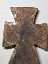 Load image into Gallery viewer, The Crucifixion as an Oribe-yaki Statue, Circa 1573- 1637. An Extraordinarily Rare Kakure Kirishitan Statue of the Crucifixion, Produced by Early Pottery and Glaze Methods. Likely Pre-Dating the Tokugawa Period of Persecution